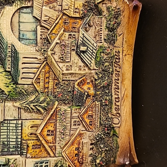 Vintage Oberammergau Germany Ceramic Wall Plaque - Picture 3 of 6